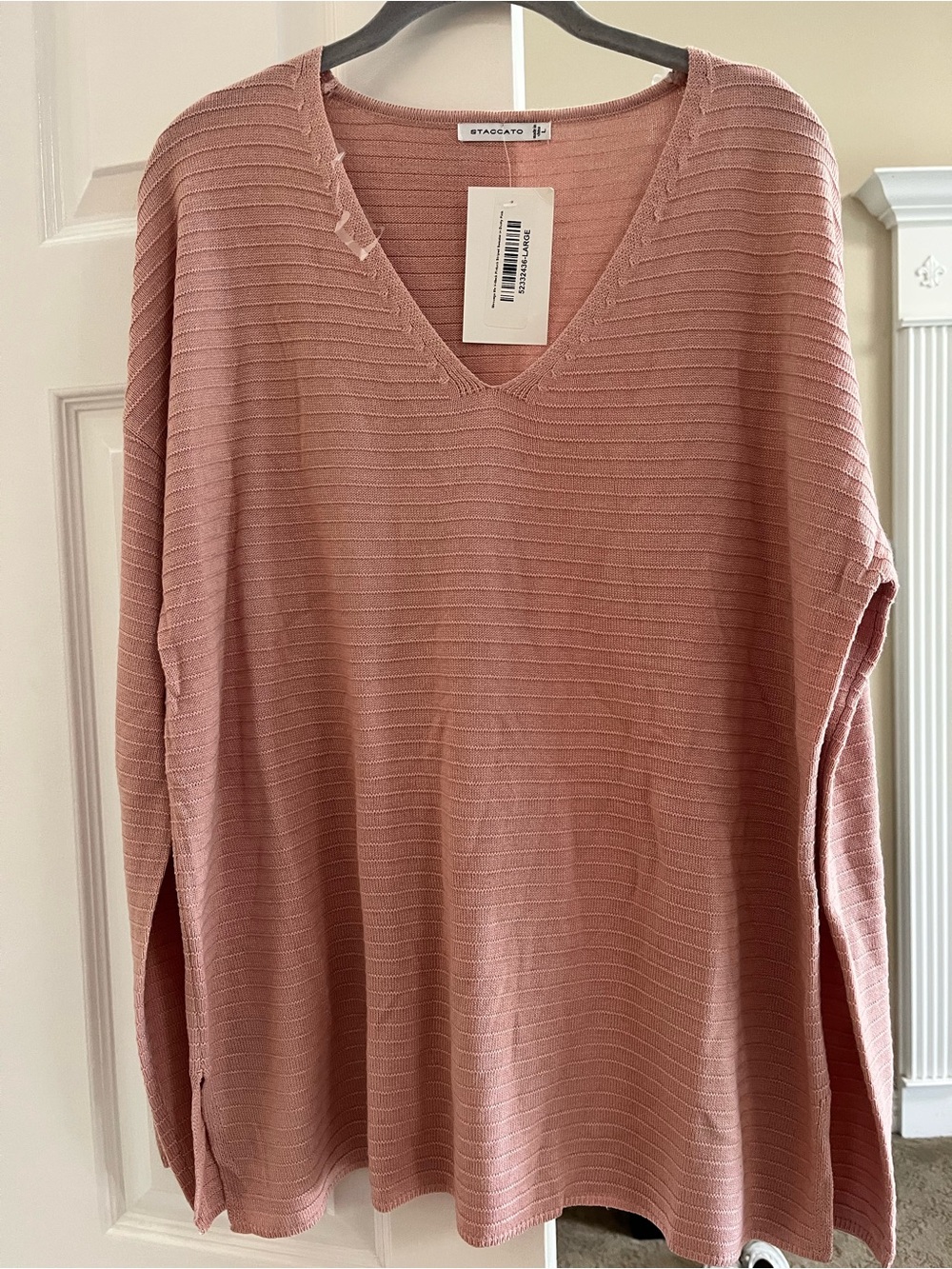Staccato Dusty Pink V-Neck Sweater